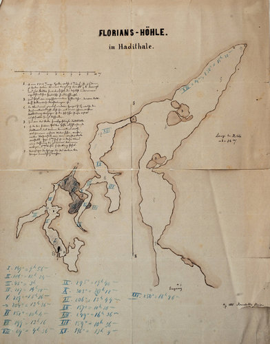 mapa Flori†novy jeskynō 21.01