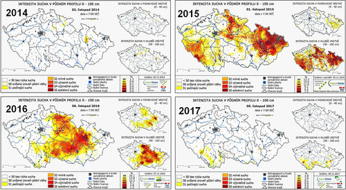 03 Intenzita sucha v pÖdn°m horizontu 0-100 cm  Predikce vžvoje Zdoj Intersucho