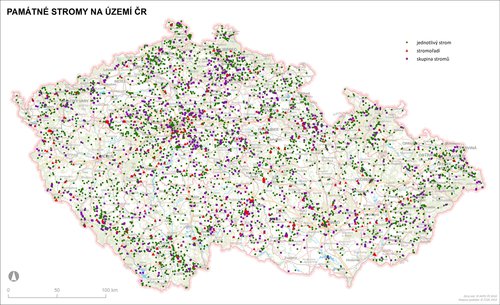 na dvoustranu Mapa pam†tnžch stromÖ v ¨eskā republice Vypracoval Jan Vrba