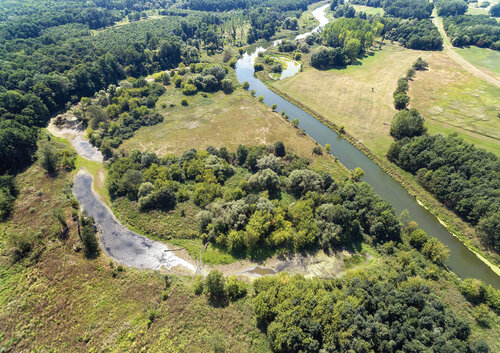 Stav před realizaci, zanikající rameno D9, Povodí Moravy, s.p.   Foto Vladimír Husák 