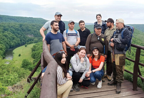 Jednou ze šesti studijních cest do České republiky byla i cesta pro arménské odborníky ze státních institucí, nevládních organizací a vědecké sféry do našich chráněných území.   Foto Tomáš Růžička