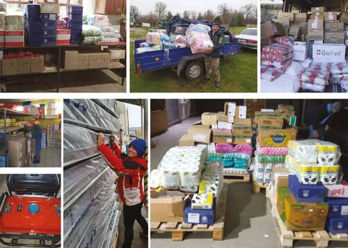 Photos from Ukraine’s protected areas where administration staff helped internally displaced persons.