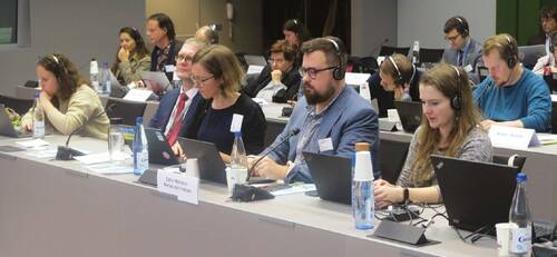 View of the Czech Republic’s delegation at the Council of Europe premises in Strasbourg