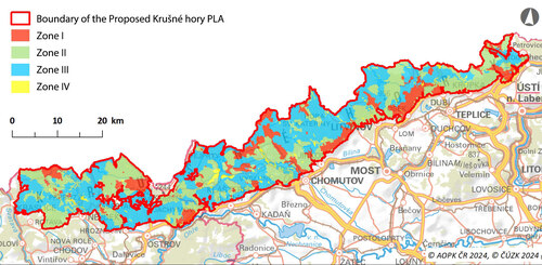 The proposed Krušné hory/Ore Mts. PLA and areas with enhanced nature conservation. © Jan Vrba