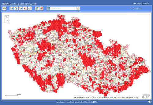Overall view of occurrence data gathered during the project. © Nature Conservancy Species Occurrence Finding Data Database (NCSOFDD), Nature Conservation Agency of the Czech Republic