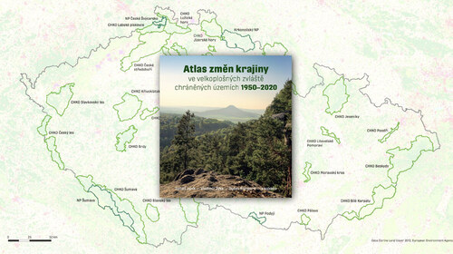 Several publications were produced under the project. Results for all large-size Specially Protected Areas are summarised in the Atlas of Landscape Changes in Large-size Specially Protected Areas 1950-2020. ©Tomáš Janík