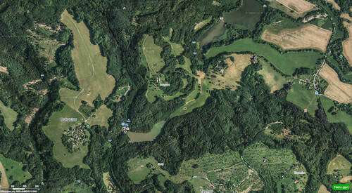 Mapa Rašeliniště vidlák v PR Podtrosecká údolí. Autor Pavel Moskaljuk