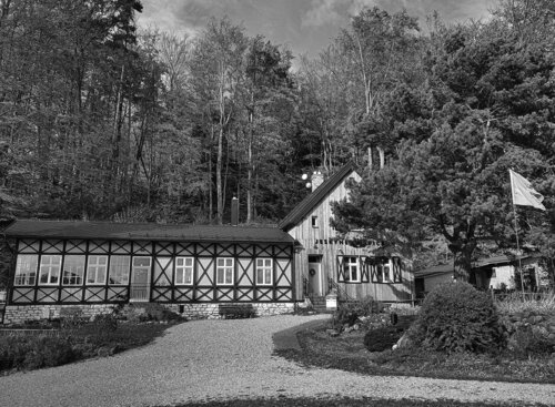 The Na Špičáku Caves Administrative Building. Photo by Miroslav Havira The Na Špičáku Caves Administrative Building. Photo by Miroslav Havira