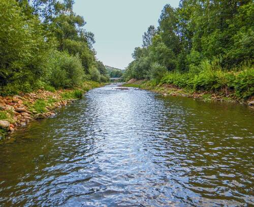 Obr. 5: Prohrnuté koryto Olzy.